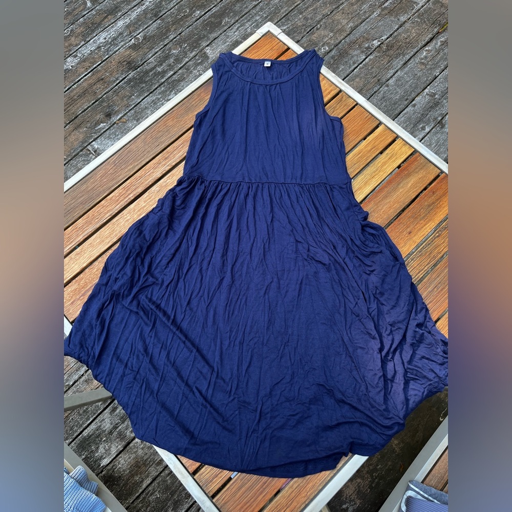 Amazon Women's Navy High Low Dress